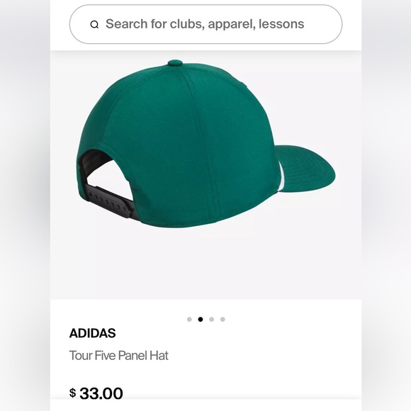 ๐ท๏ธ Adidas Tour 5 panel hat CG green retro SnapBack NWT ๐ท๏ธ - Picture 8 of 10